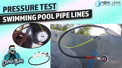 pressure testing for pool lines